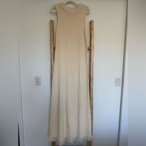 House of Harlow Cream Maxi Dress